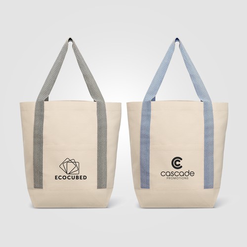 Niva Tote bag en toile de 340 gsm coton recyclé, poche avant - 12,25 L
