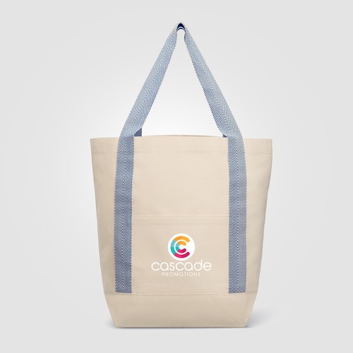 Niva Tote bag en toile de 340 gsm coton recyclé, poche avant - 12,25 L