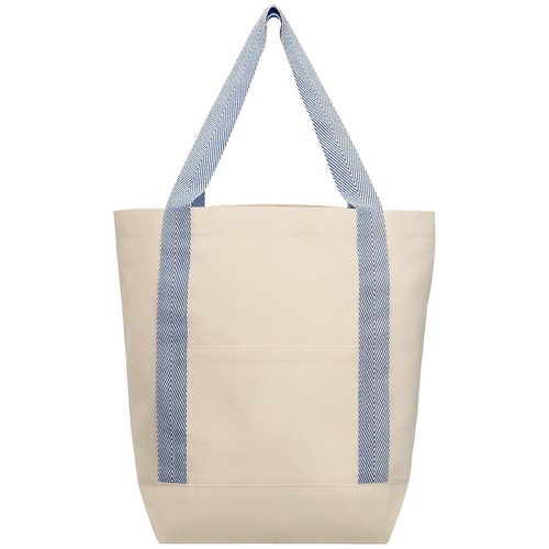 Niva Tote bag en toile de 340 gsm coton recyclé, poche avant - 12,25 L