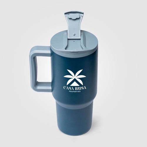 Mug et gobelet GROSCHE Aspen isotherme 2-en-1 en acier inoxydable avec paille – 945 ml