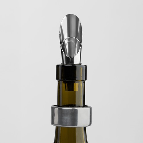 Set cadeau Essex d’accessoires pour vin en acier inoxydable et bois FSC – 3 pièces