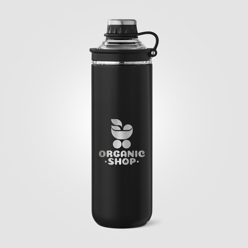 Bouteille Oasis avec couvercle et poignée en acier inoxydable recyclé - 680 ml