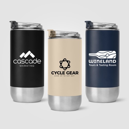 Glacier - 475 ml Gobelet à Double Paroi en Acier Inoxydable Recyclé