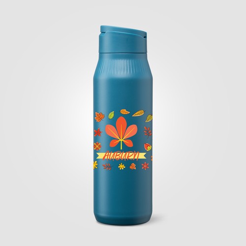 Gourde Majesty en acier inoxydable recyclé avec support selfie – 750 ml