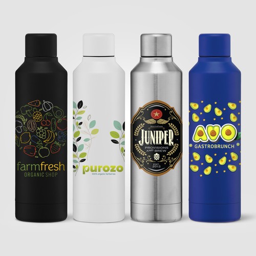 Olympus - 500 ml - Bouteille en acier inoxydable à double paroi doublée de cuivre avec couvercle à t