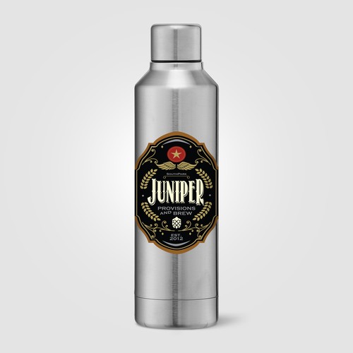 Olympus - 500 ml - Bouteille en acier inoxydable à double paroi doublée de cuivre avec couvercle à t