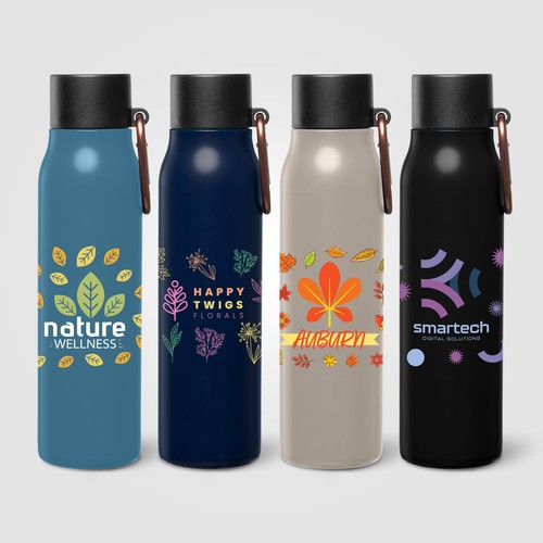 Gourde Strata isotherme en acier inoxydable recyclé avec mousqueton – 550&nbsp;ml
