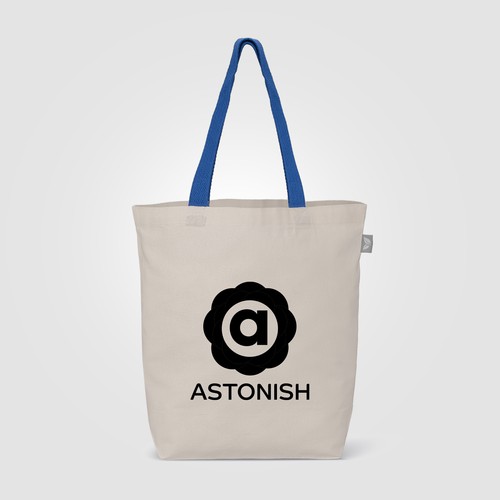 Sac shopping Tonga Essentials en coton recyclé de 142 g/m² avec anses colorées – 11 L