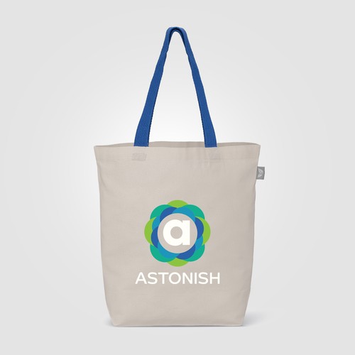 Sac shopping Tonga Essentials en coton recyclé de 142 g/m² avec anses colorées – 11 L