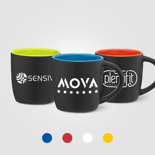 Mug Zanzibar en céramique ColourPop noir – 355&nbsp;ml