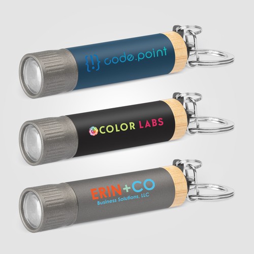 Lampe de poche porte-clés Reborn en aluminium recyclé