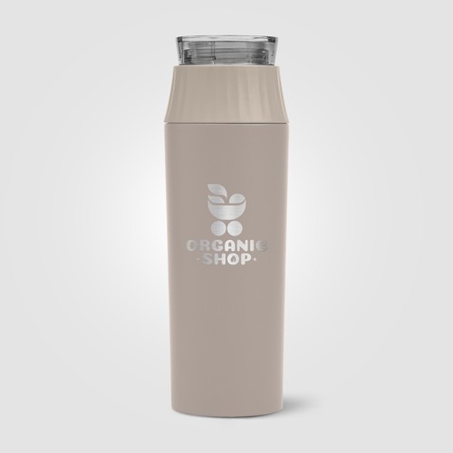 Gourde Majesty à couvercle étanche en acier inoxydable recyclé - 590 ml