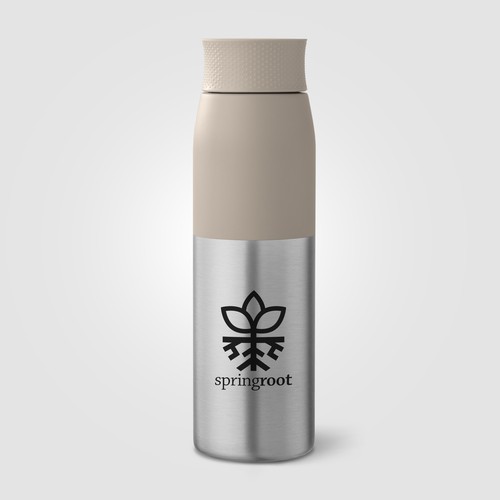 Bouteille Borealis à couvercle à torsion en acier inoxydable recyclé - 650 ml