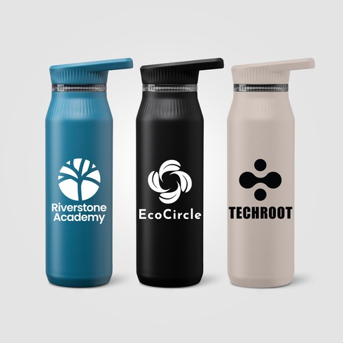 Gourde Majesty en acier inoxydable recyclé avec double bouchon et poignée – 750 ml