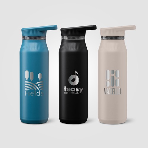 Gourde Majesty en acier inoxydable recyclé avec double bouchon et poignée – 750 ml
