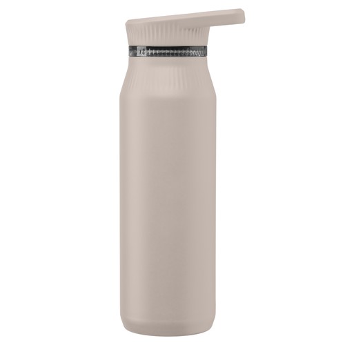 Gourde Majesty en acier inoxydable recyclé avec double bouchon et poignée – 750 ml