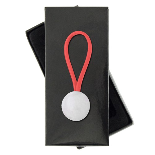 PORTE-CLES RUBBER ROUND - 6