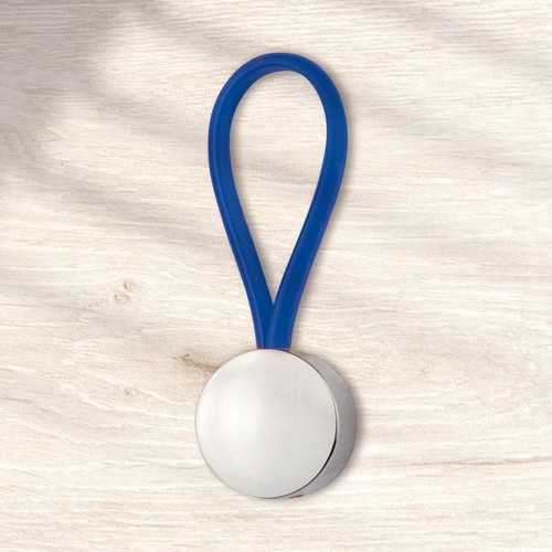 PORTE-CLES RUBBER ROUND - 3