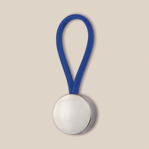 PORTE-CLES RUBBER ROUND - 1