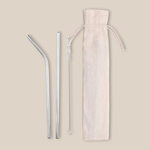 SET DE PAILLES LEMONADE PERSONNALISÉ