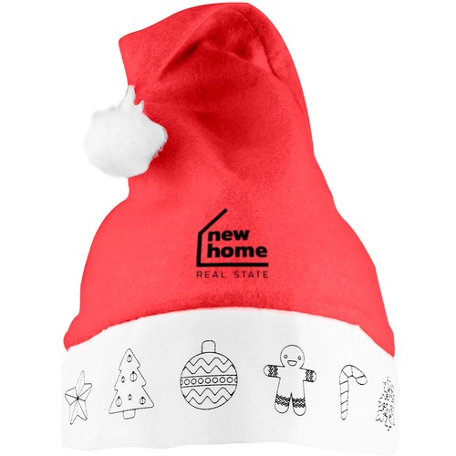 BONNET NOËL A COLORIER - 6