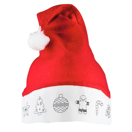 BONNET NOËL A COLORIER - 5