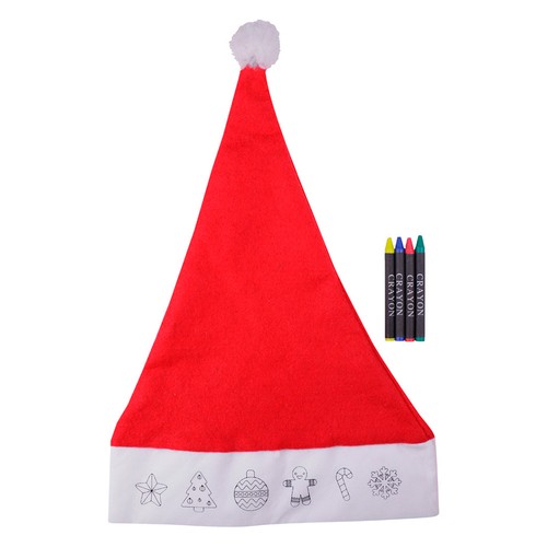BONNET NOËL A COLORIER - 3