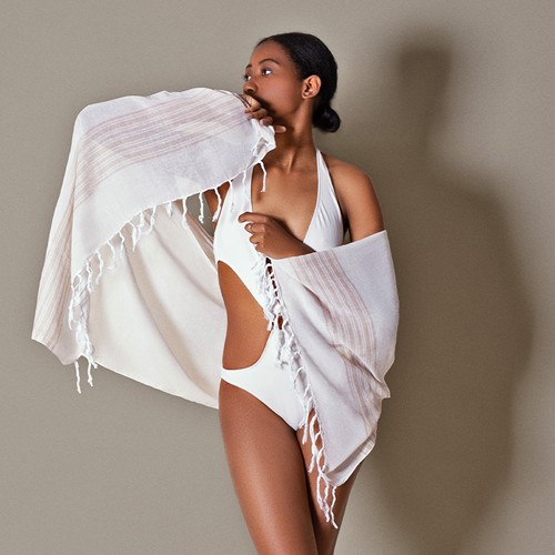 PAREO FOULARD KAHAKAI BEIGE