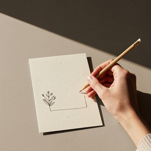 CARTE 15X10 CM GERMINA 140G 1 FACE 100% FSC - 1