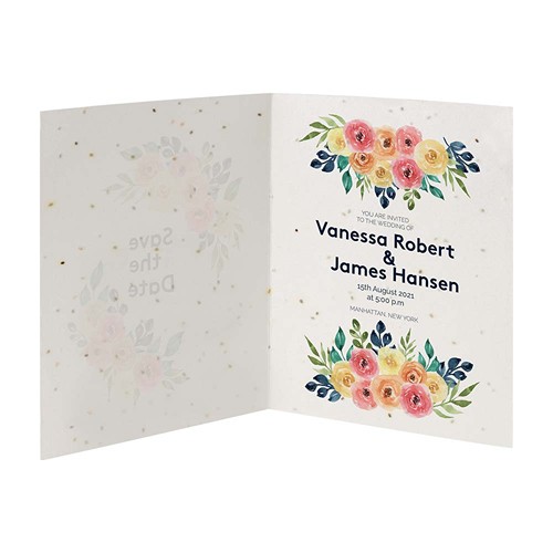 CARTE DOUBLE GERMINA 140G 2 FACES 100% FSC - 3