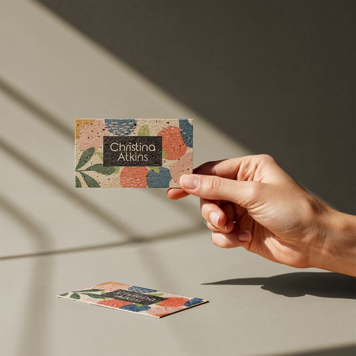 CARD 9X5,5 CM GERMINA 200GR 2 SIDES