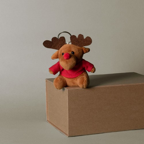 PORTE-CLES PELUCHE RENNE HALI PERSONNALISE