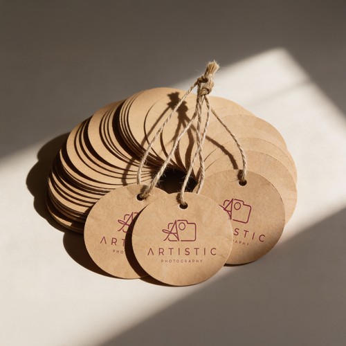 ÉTIQUETTES KRAFT LOT 100 100% FSC - 1