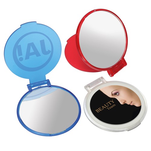 Miroir de poche personnalisé, rond