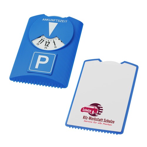 Disque de stationnement et grattoir personnalisé "Design Trio