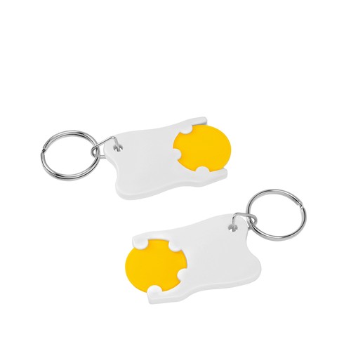 Porte-clés jeton1€ "dent" - 2