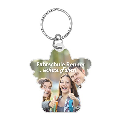 Porte-clés "ange de protection" personnalisé