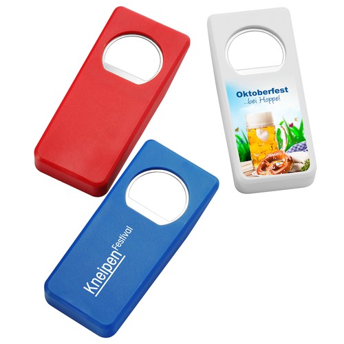 IMPRESSION EXPRESS Ouvre-bouteilles et fermeture-bouteilles personnalisé "Alpha