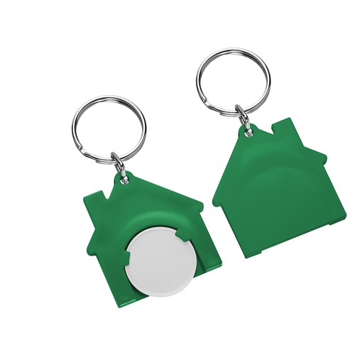 Porte-clés jeton1€ "Maison" - 2