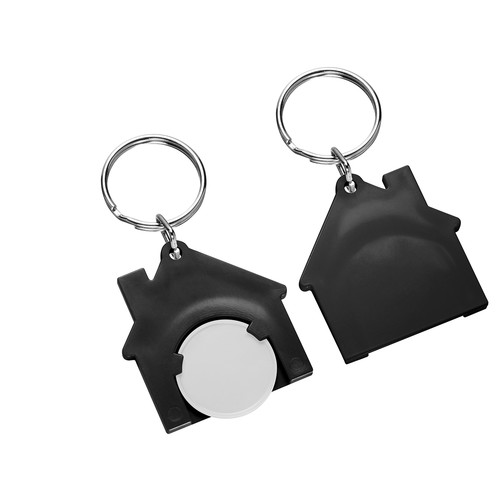 Porte-clés jeton1€ "Maison" - 2