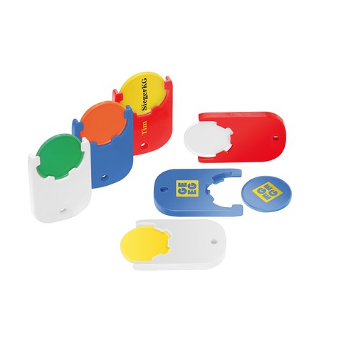 MONEDA CARRO DE COMPRAS EN SOPORTE 1€ 