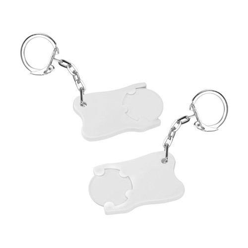 Porte-clés jeton1€ "dent" - 2