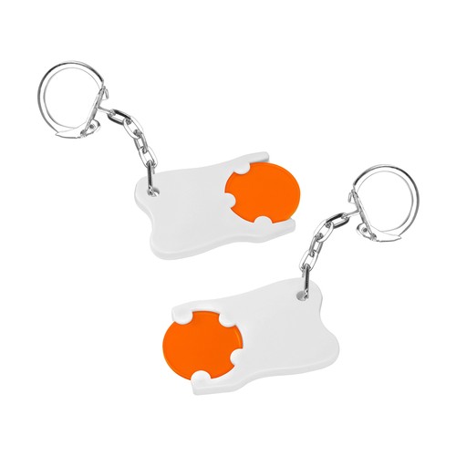 Porte-clés jeton1€ "dent" - 2