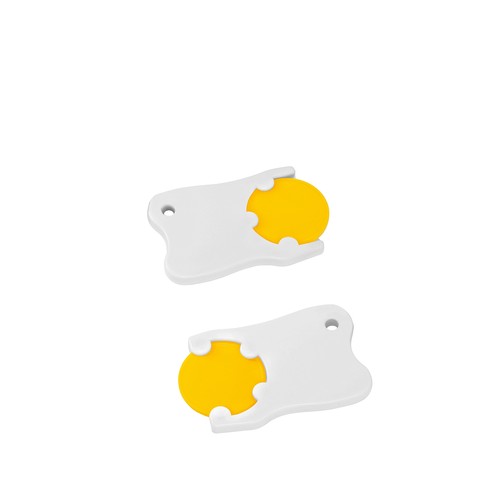 Porte-clés jeton1€ "dent" - 2