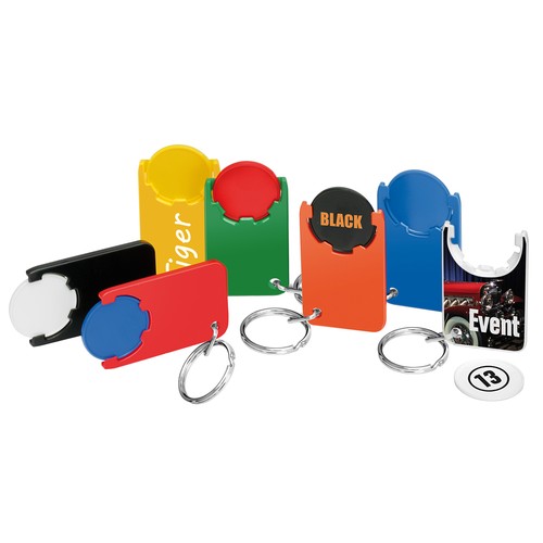 Porte-clés jeton 1€ personnalisé "Beta