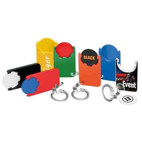 Porte-clés jeton 1€ "Beta" personnalisé