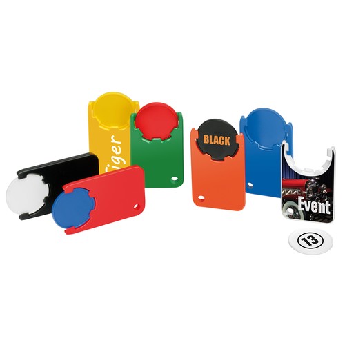 Porte-clés jeton 1€ personnalisé "Beta