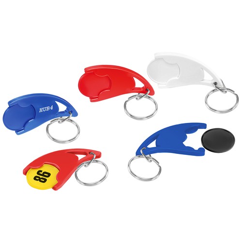 Porte-clés jeton 1€ "Epsilon" personnalisé