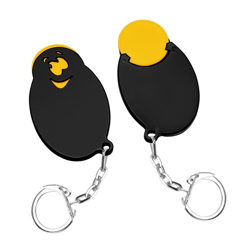 Porte-clés jeton 1€ "visage" - 2
