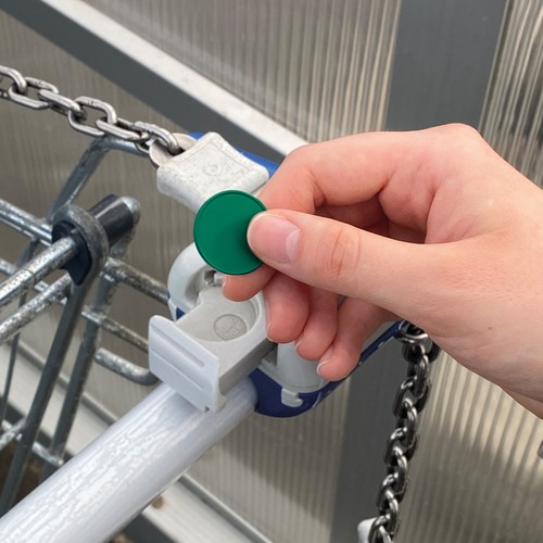 Porte-clés jeton 1€ "Alpha" - 3